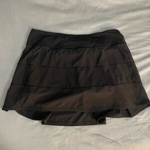 Lululemon Pace Rival Skirt (tall) size 8 in black